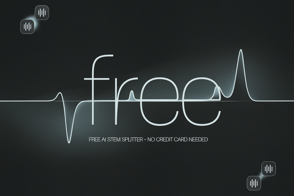 Free AI Stem Splitter – No Credit Card Needed